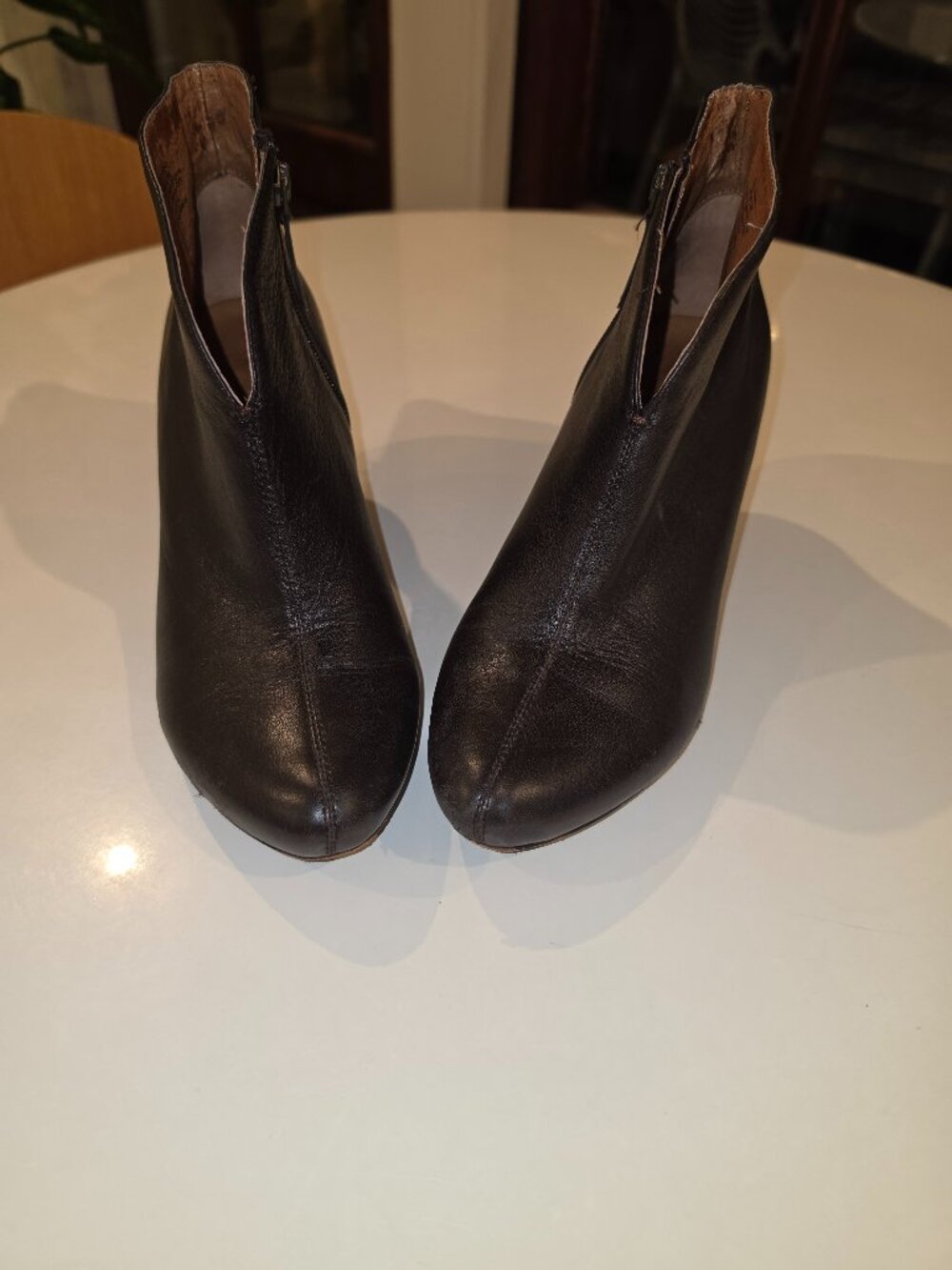 Gentle Souls dark brown leather booties size 9.5